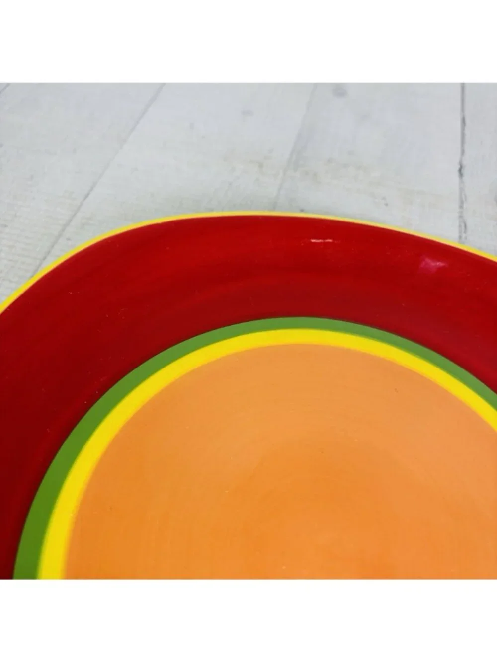 Dansk CARIBE ARUBA ORANGE & Red Green Yellow Rings 8 3/4